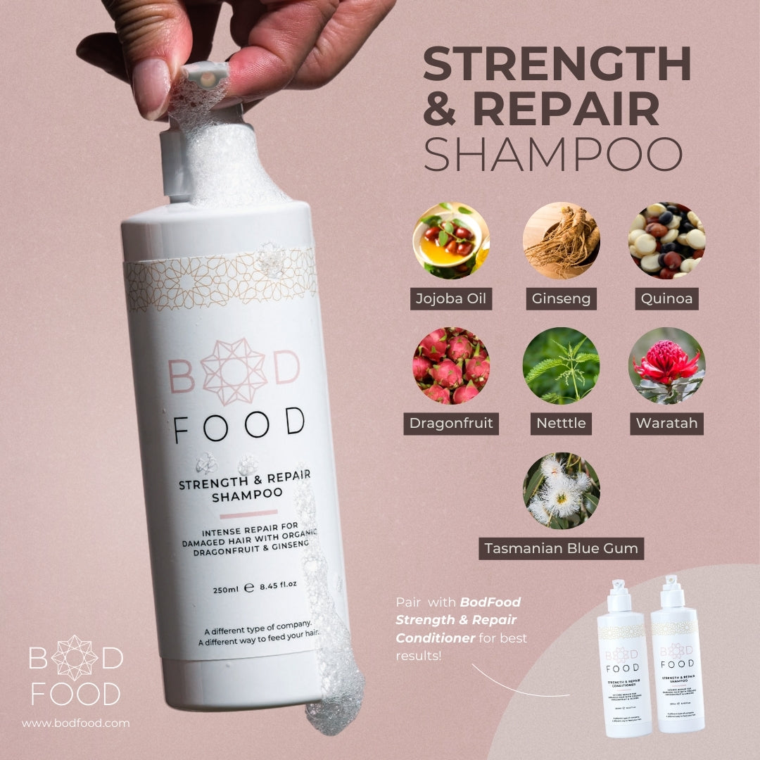 Ingredients found in the BodFood Strength and Repair Shampoo