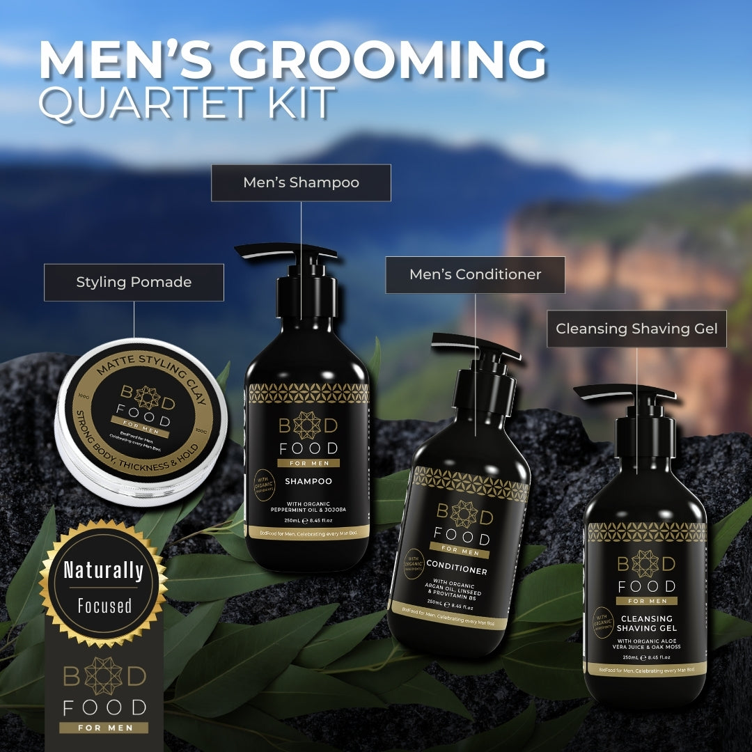 BodFood Men's Grooming Quartet Kit Essentials